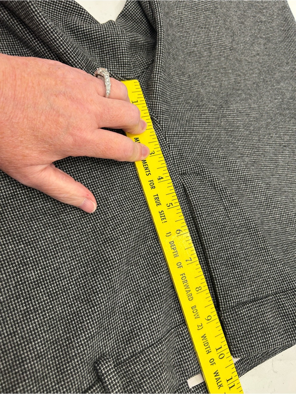 LOFT Dark Gray Cropped Tailored Ponte Pants - Picture 7 of 8